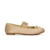 Slippers And Sandals | Slippers And Sandals>MM6 MAISON MARGIELA Satin ballet shoes with Numeric logo nude