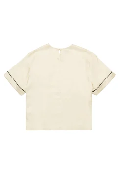 Shirts>N°21 Satin branded shirt creamy white