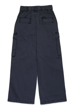 Pants | Pants>MM6 MAISON MARGIELA Satin cargo trousers black