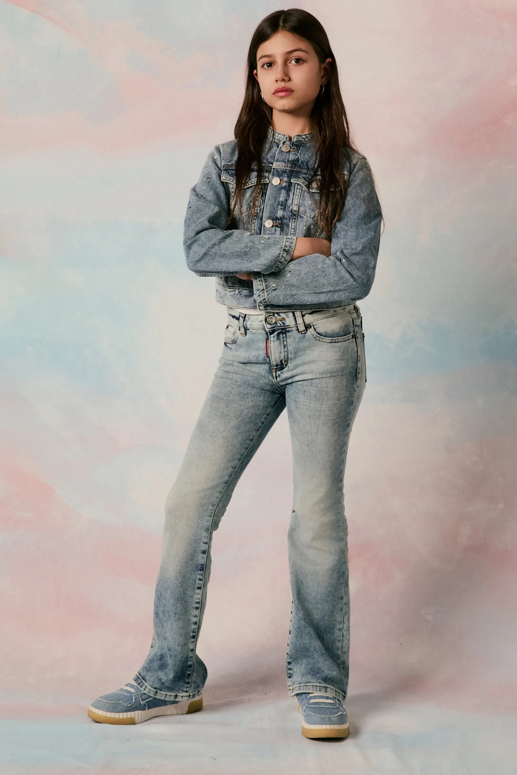 Denim-Mania | Denim-Mania>MM6 MAISON MARGIELA Shaded jacket with color spots blue denim