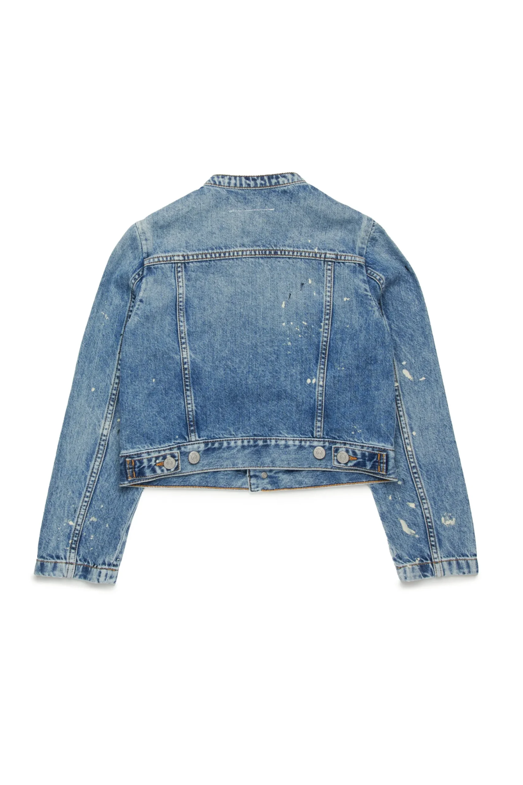 Denim-Mania | Denim-Mania>MM6 MAISON MARGIELA Shaded jacket with color spots blue denim