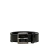 Belts | Logomania>N°21 Shiny effect belt black