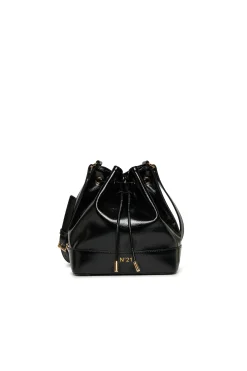 Bags And Backpacks>N°21 Shiny effect bucket bag black