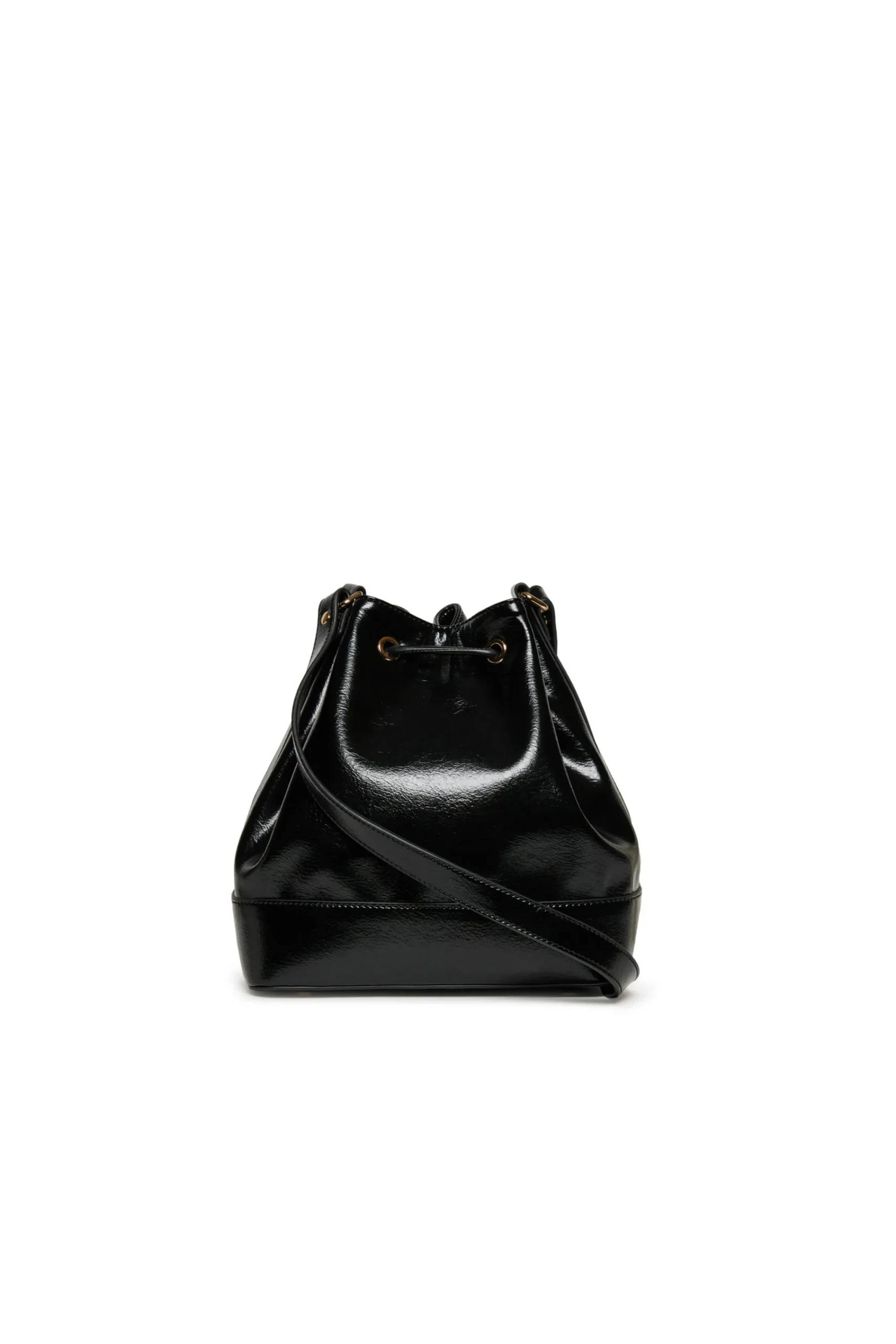 Bags And Backpacks>N°21 Shiny effect bucket bag black