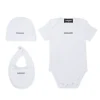 Tracksuits And Baby Set>DSQUARED2 Short branded birth set white