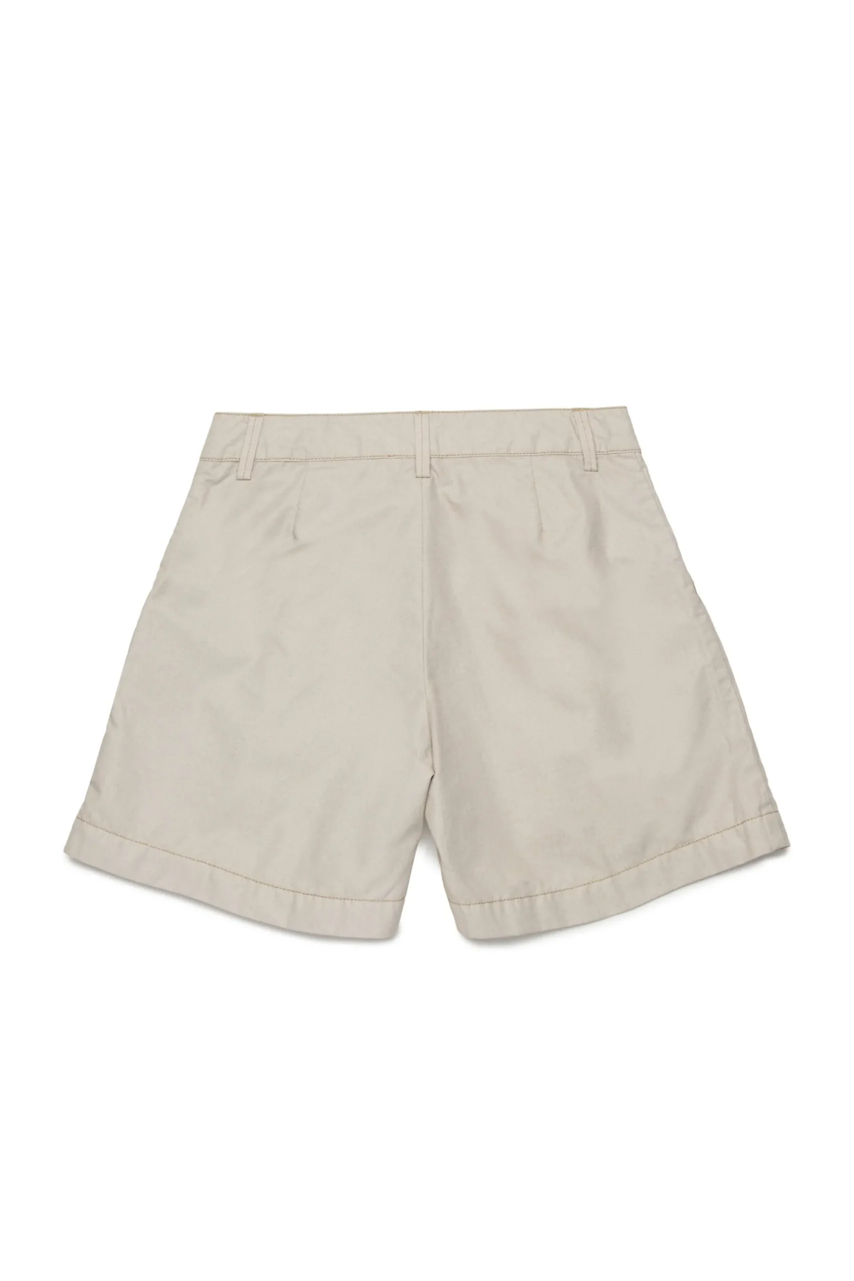 Shorts>DIESEL Shorts with darts and Oval D logo beige