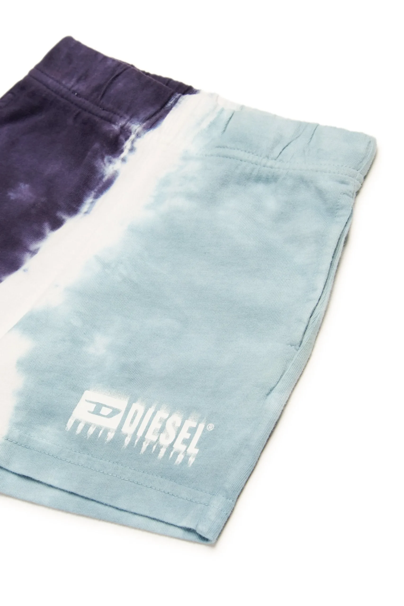 Activewear | Activewear>DIESEL Shorts with degradé effect logo dark blue