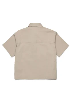Shirts>DSQUARED2 Short-sleeved shirt with Passport graphics medium gray