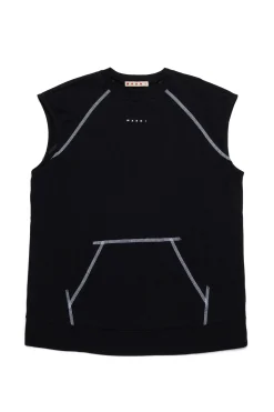 Swimwear | Activewear>MARNI Sleeveless cover-up dress with pocket black
