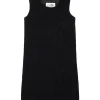 Dresses>MM6 MAISON MARGIELA Sleeveless mesh dress with Stretched logo black
