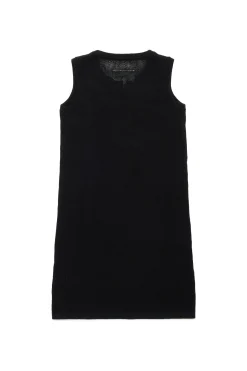 Dresses>MM6 MAISON MARGIELA Sleeveless mesh dress with Stretched logo black