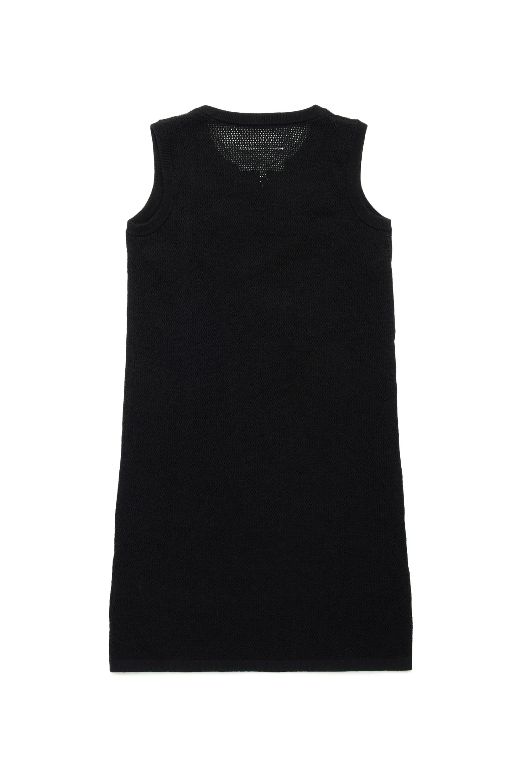 Dresses>MM6 MAISON MARGIELA Sleeveless mesh dress with Stretched logo black