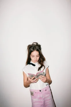 Shirts>N°21 Sleeveless poplin shirt with bow white