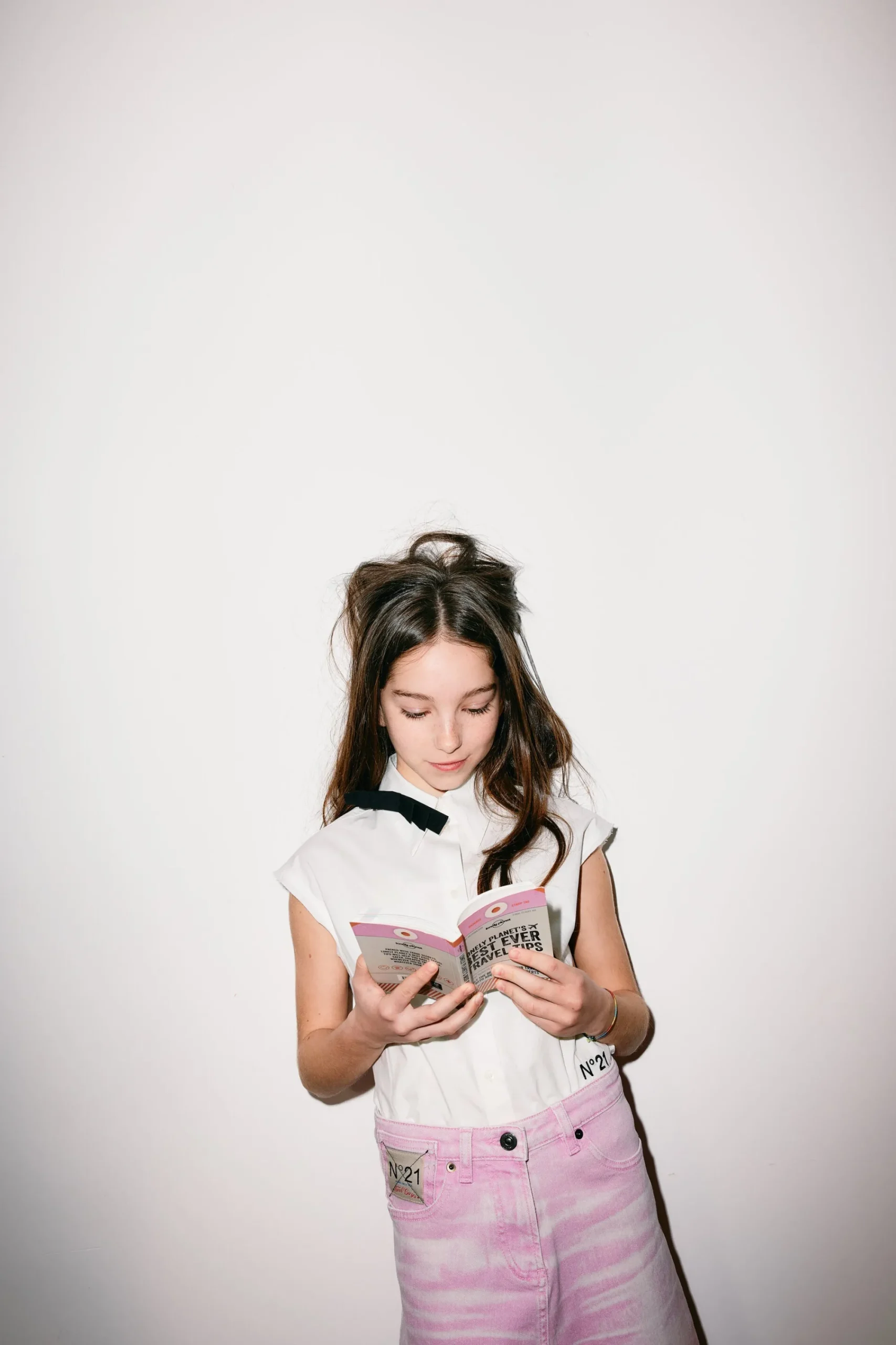 Shirts>N°21 Sleeveless poplin shirt with bow white