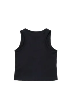 T-Shirts | Activewear>DIESEL Sleeveless top with patch black