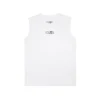 T-Shirts | Logomania>MM6 MAISON MARGIELA Sleeveless T-shirt branded with numeric logo white
