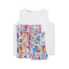 Shirts>MARNI Sleeveless T-shirt with allover pleats Holiday placid blue