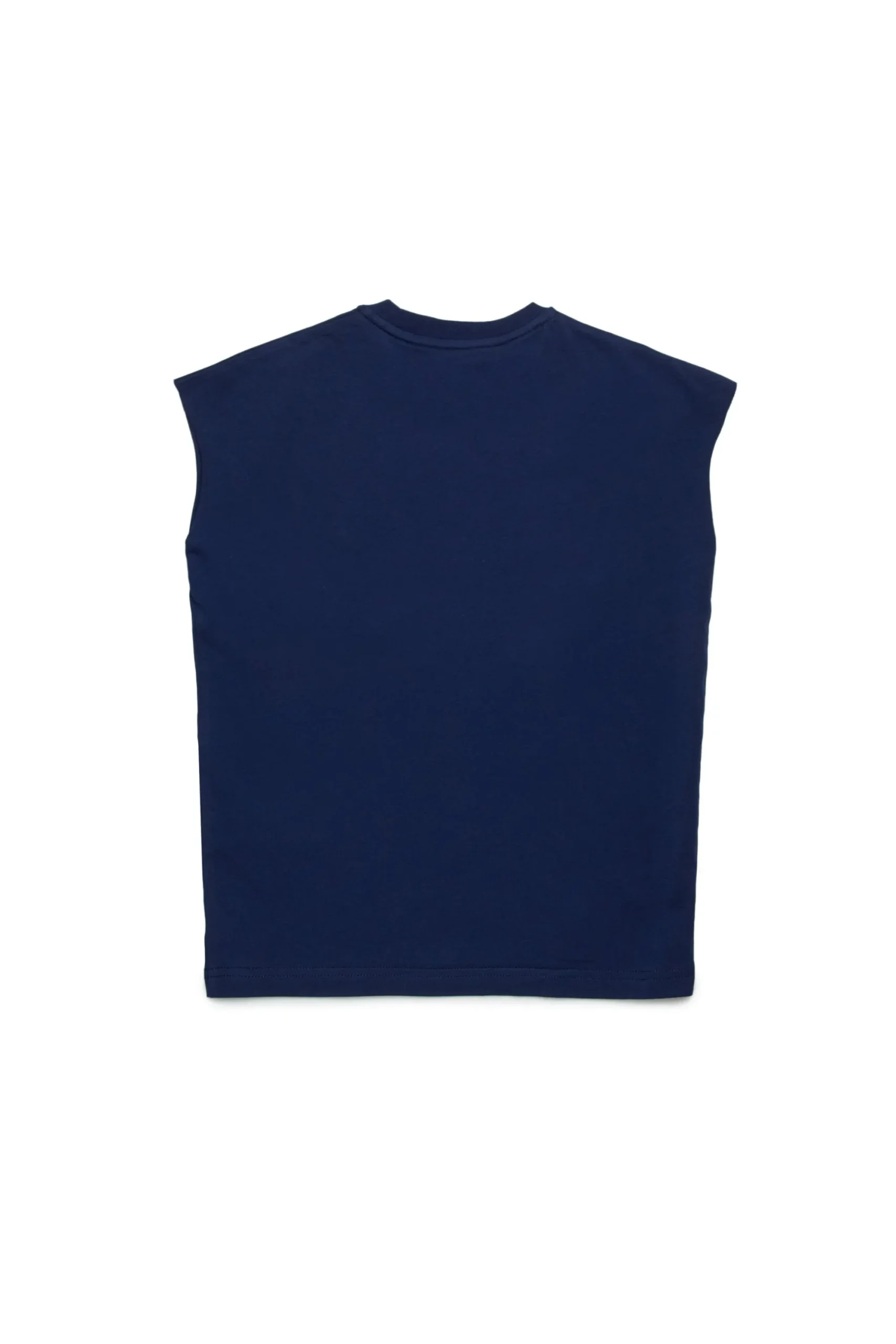 T-Shirts | Logomania>DSQUARED2 Sleeveless T-shirt with Milano logo dark blue