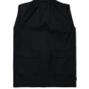 Dresses>MM6 MAISON MARGIELA Sleeveless twill dress with pockets black
