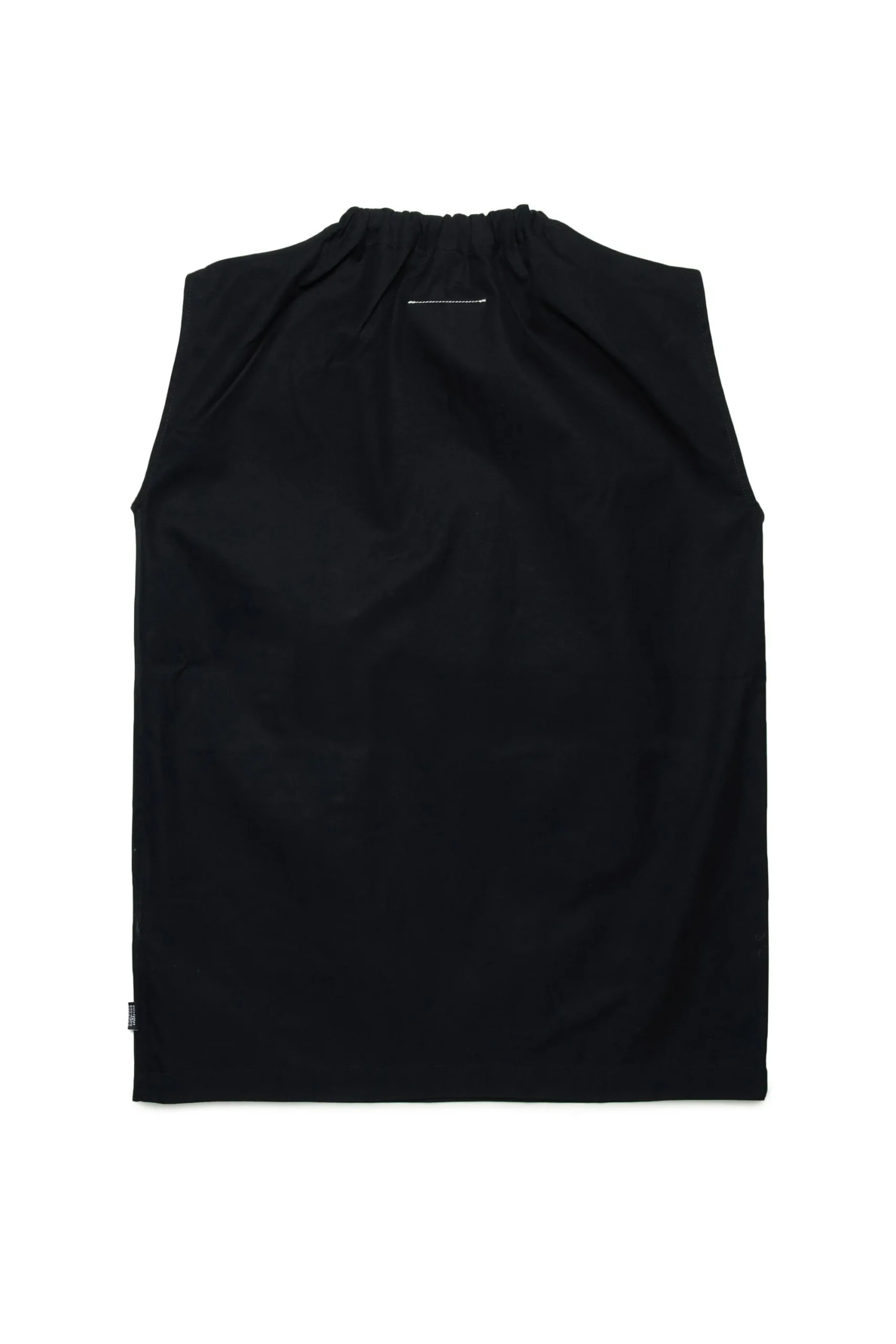 Dresses>MM6 MAISON MARGIELA Sleeveless twill dress with pockets black