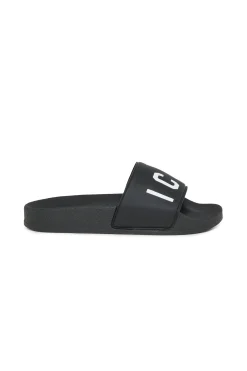 Swimwear | Swimwear>DSQUARED2 Slide slippers with ICON logo black