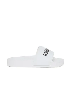 Swimwear | Swimwear>DSQUARED2 Slide slippers with logo white