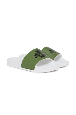 Swimwear | Swimwear>DSQUARED2 Slide slippers with Maple Leaf military green