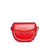 Bags And Backpacks>MARNI Smile Bag in coated fabric with shoulder strap red