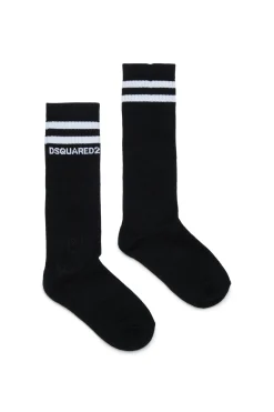 Socks | Socks>DSQUARED2 Socks with logo black