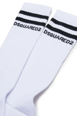 Socks | Socks>DSQUARED2 Socks with logo white