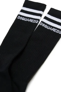 Socks | Socks>DSQUARED2 Socks with logo black