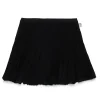 Skirts | Party Looks>N°21 Soleil pleated crepe skirt black