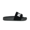 Slippers And Sandals | Slippers And Sandals>MARNI Sponge slide slippers with maxi logo black