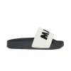 Slippers And Sandals | Slippers And Sandals>MARNI Sponge slide slippers with maxi logo white