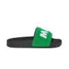 Slippers And Sandals | Slippers And Sandals>MARNI Sponge slide slippers with maxi logo green