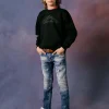 Jeans | Denim-Mania>DSQUARED2 Straight jeans with tears and stains - Clement blue denim