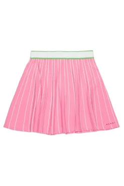 Skirts>MARNI Striped knit mini skirt begonia pink