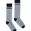 Socks>MARNI Striped nylon socks white