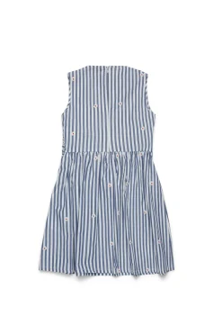 Dresses>MAX&Co. Striped poplin Disco dress royal blue