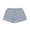 Shorts>MAX&Co. Striped poplin shorts royal blue