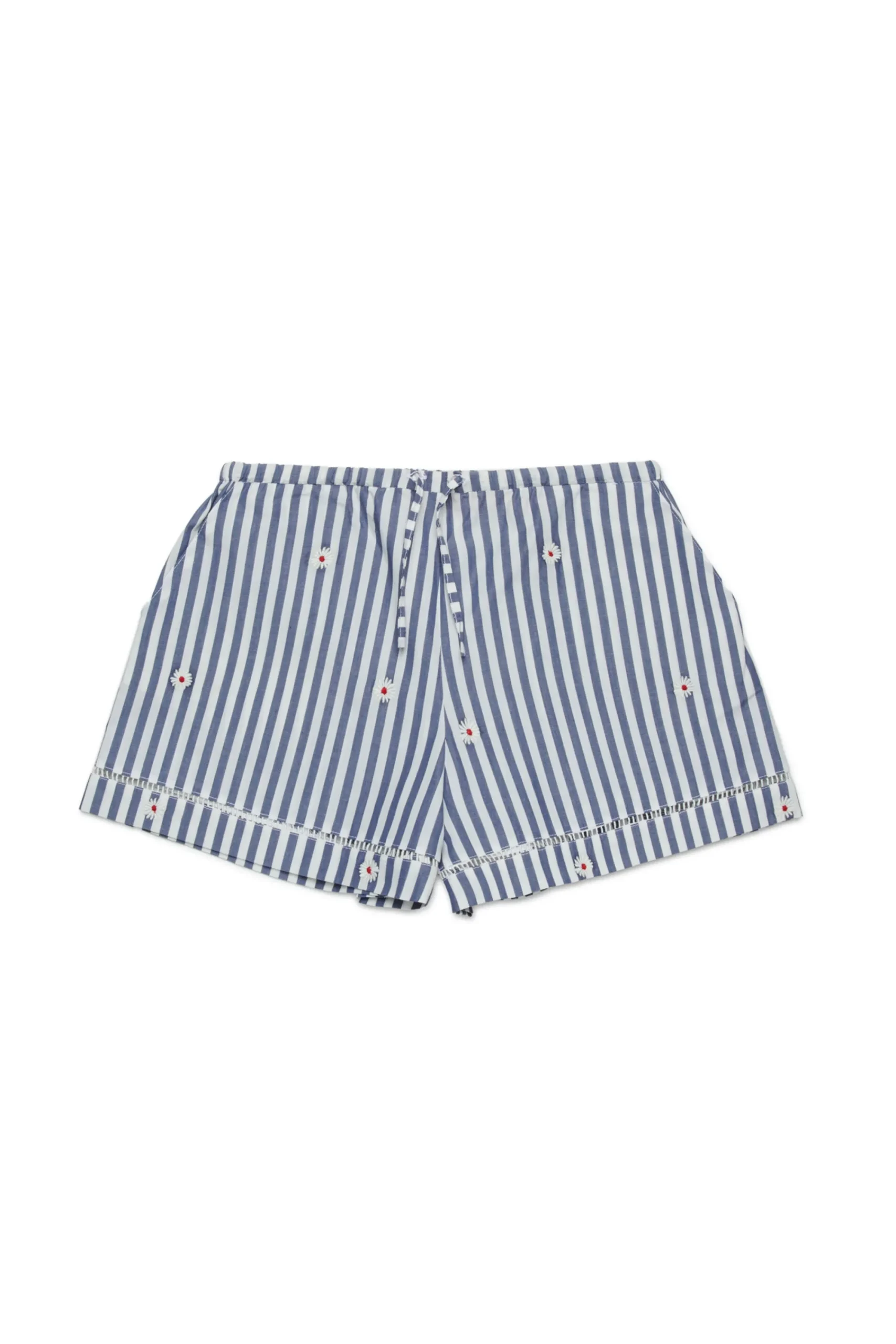 Shorts>MAX&Co. Striped poplin shorts royal blue