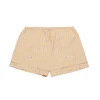 Shorts>MAX&Co. Striped poplin shorts cream yellow