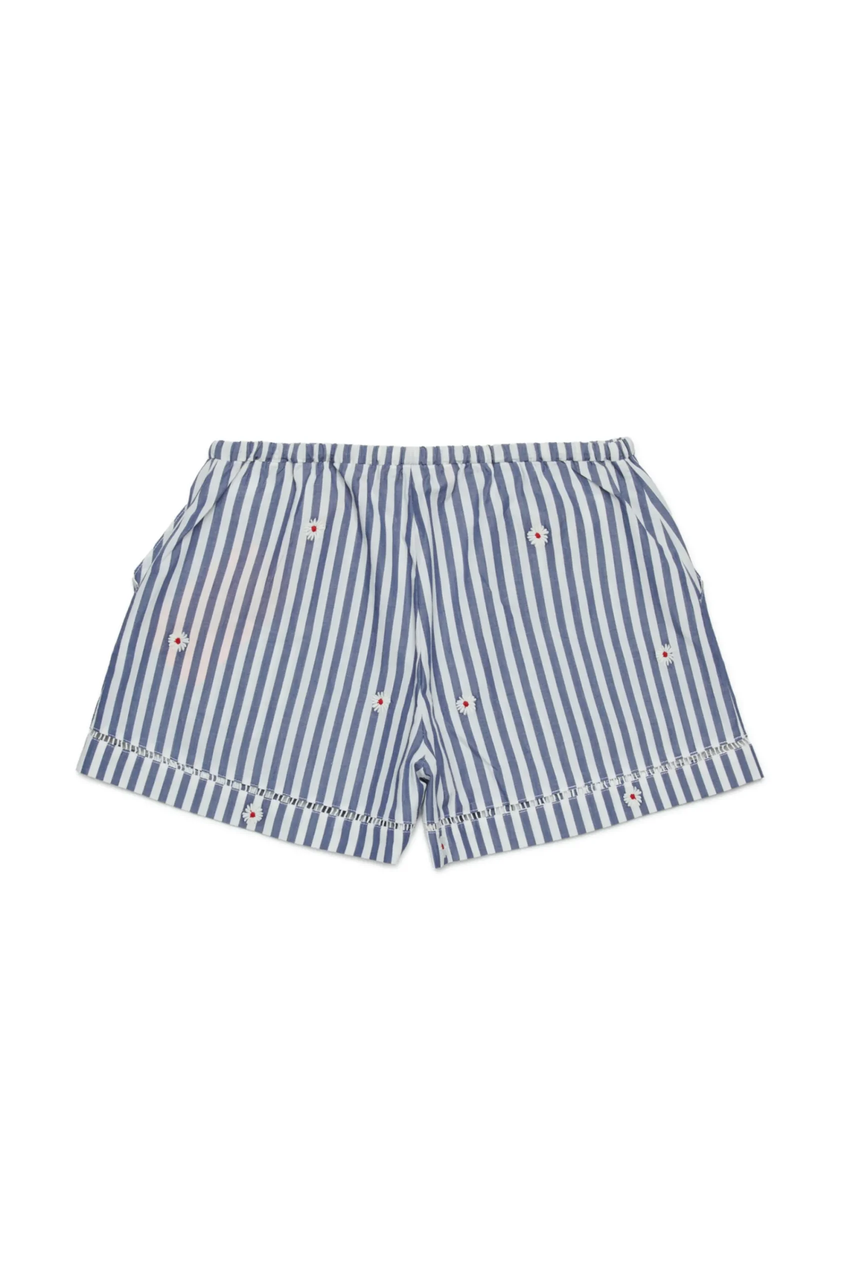 Shorts>MAX&Co. Striped poplin shorts royal blue