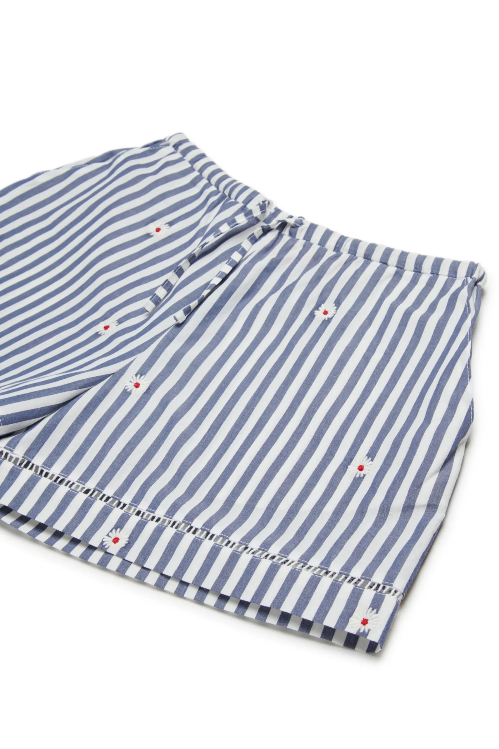 Shorts>MAX&Co. Striped poplin shorts royal blue
