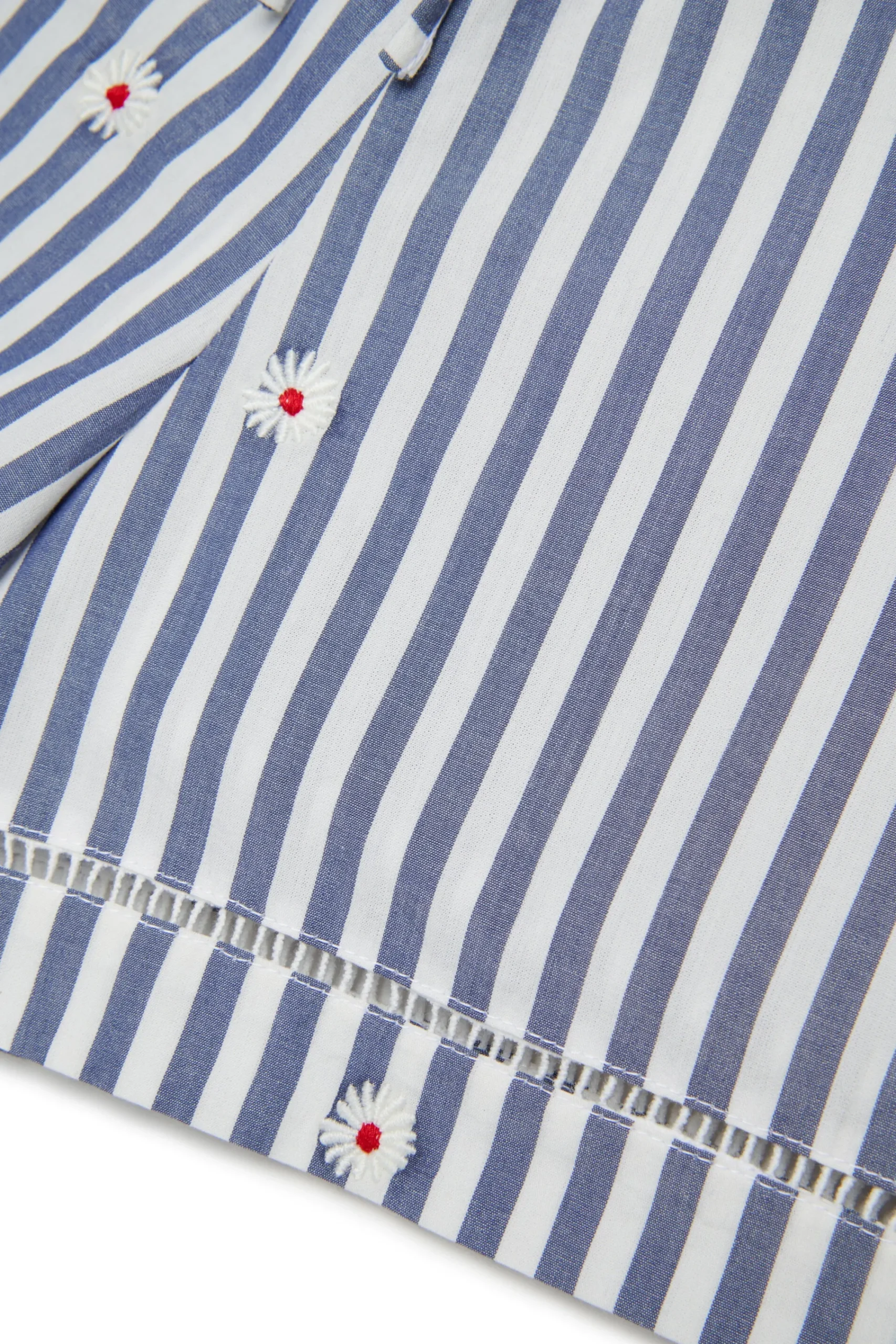 Shorts>MAX&Co. Striped poplin shorts royal blue