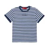 T-Shirts>MAX&Co. Striped T-shirt with logo bluette