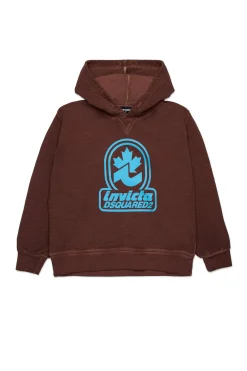 Sweatshirts | Sweatshirts>DSQUARED2 Sweatshirt Invicta x dachshund brown