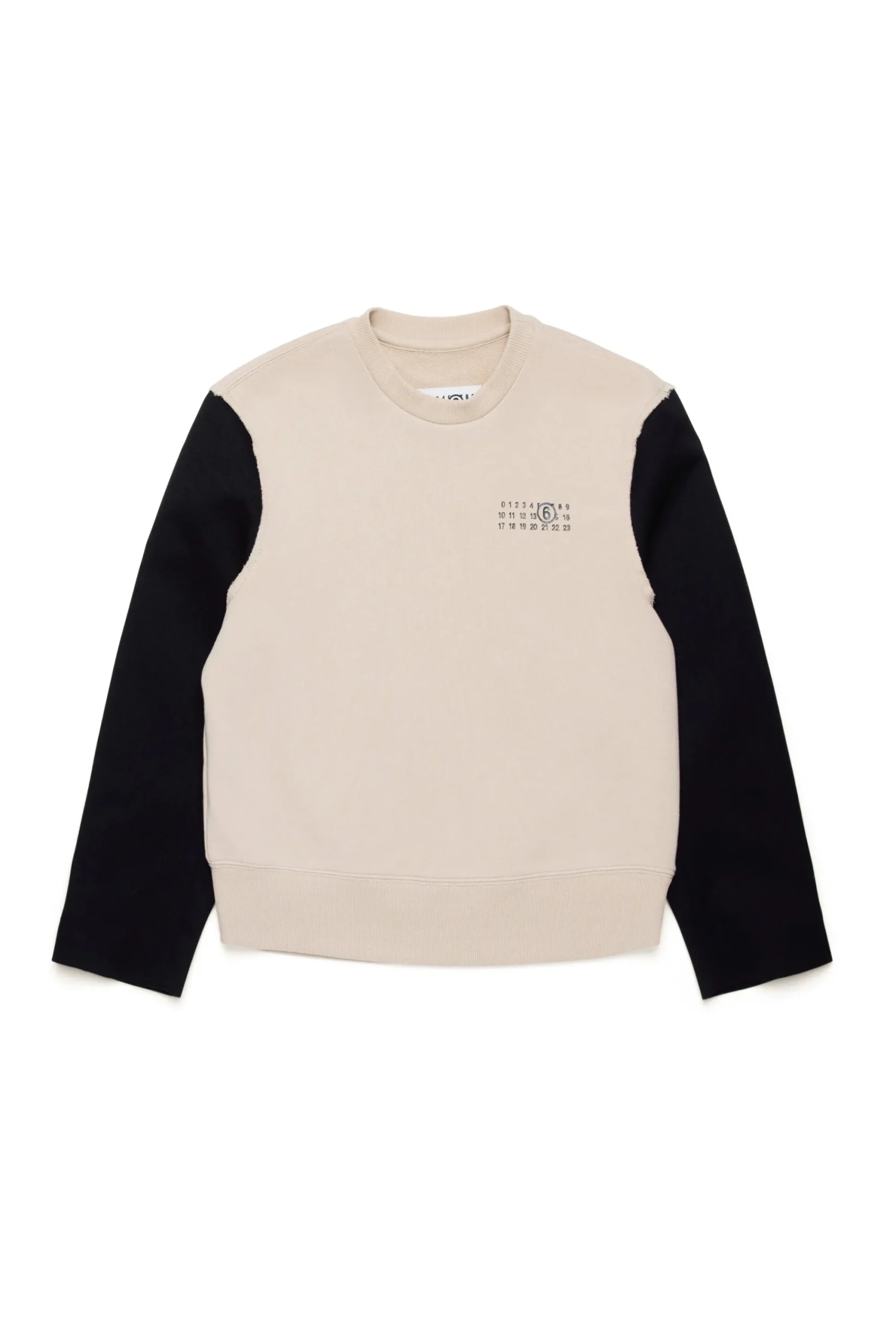 Sweatshirts | Sweatshirts>MM6 MAISON MARGIELA Sweatshirt with blazer sleeves beige