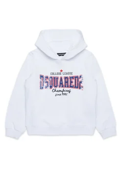 Sweatshirts | Activewear>DSQUARED2 Sweatshirt with college print white