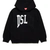 Logomania | Logomania>DIESEL Sweatshirt with DSL78 graphics black